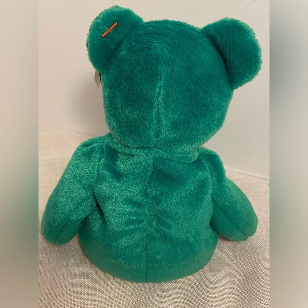 TY Erin Beanie Baby Babies Erin embroidered shamrock teddy bear 90s 1997 vintage - Picture 12 of 16
